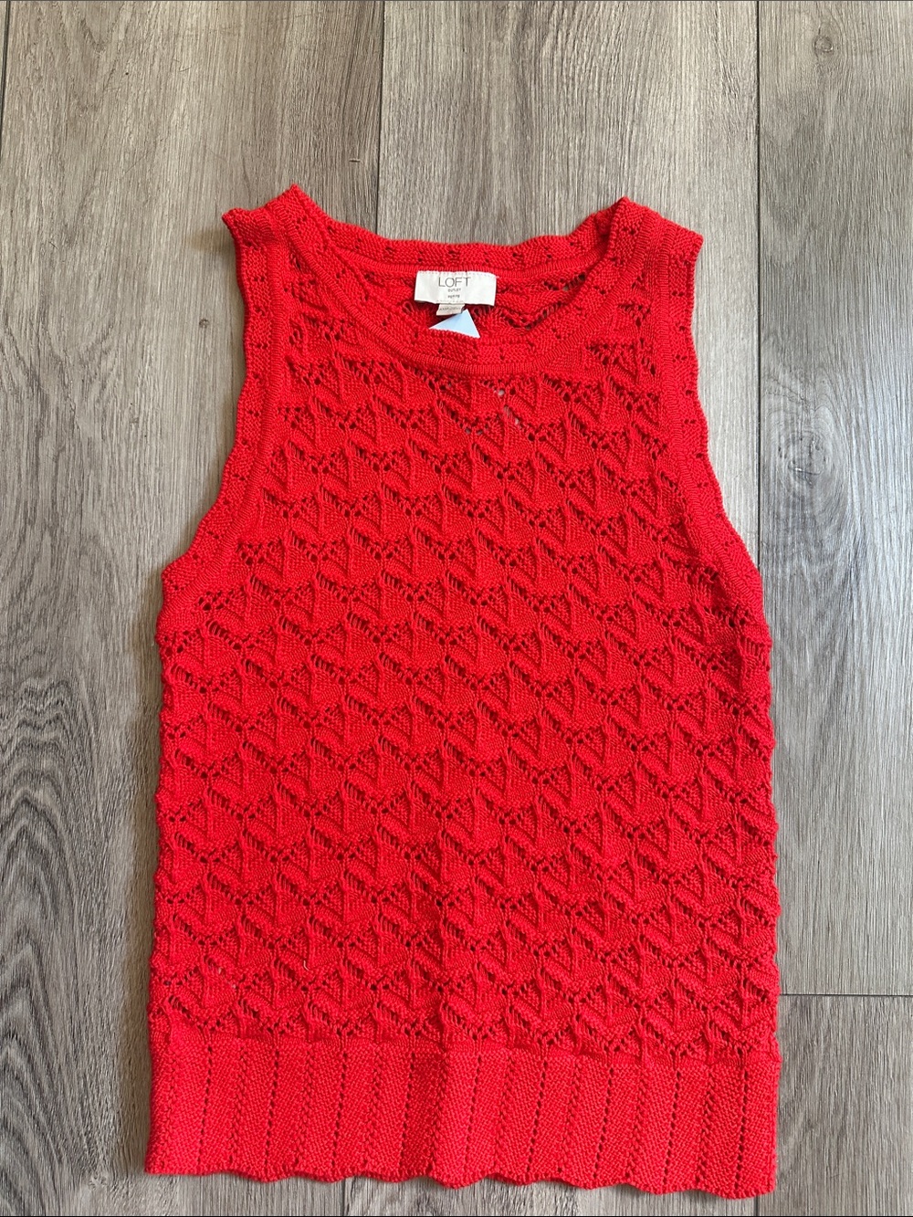 NEWcLOFT OUTLET Red Textured Knit Sleeveless Tank
XXSP